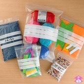 Mini Grip Bags with write-on panels